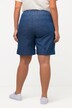 shorts, wijde pijpen, omslag, elastische band