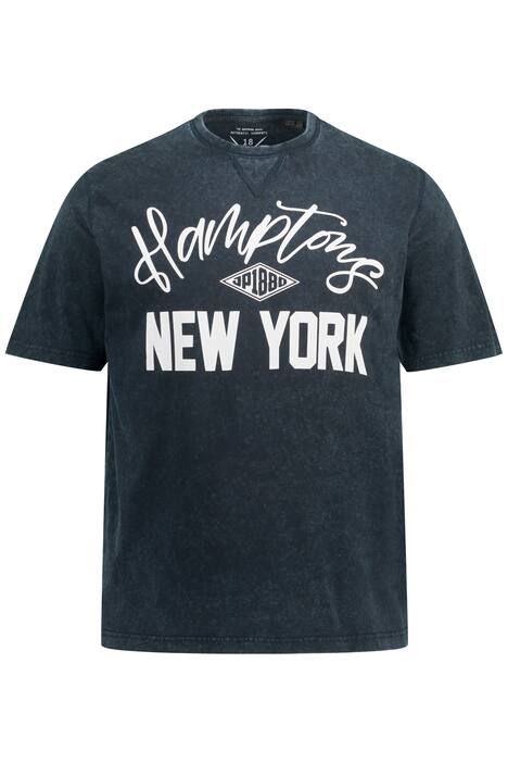 Tričko, krátké rukávy, použitý vzhled, potisk New York, kulatý výstřih