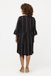 Graphic Jacquard Stripe Cotton Dress