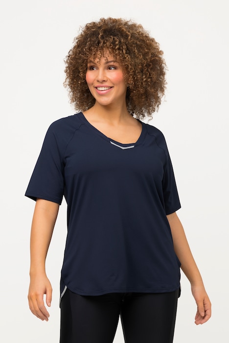 T-shirt, UV 50+, V-hals, korte mouwen, gerecycled | T-Shirts | Shirts