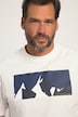 T-shirt, korte mouwen, Mountain-print, ronde hals