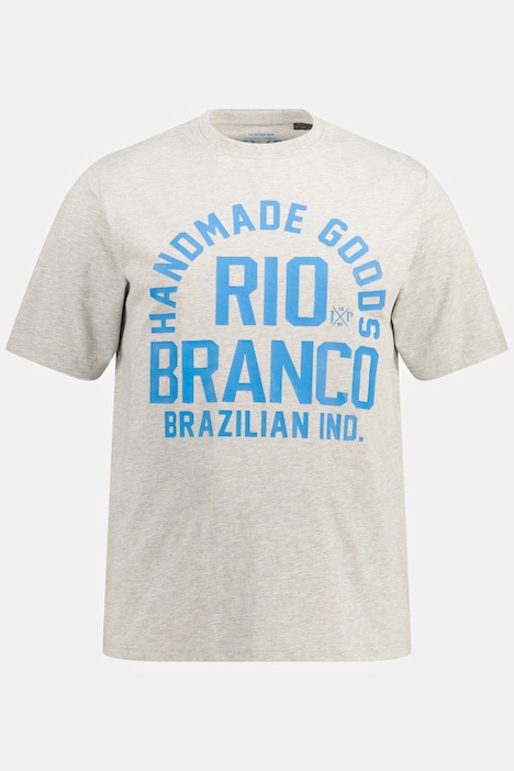 T-Shirt, Halbarm, RIO BRANCO Print, Melange-Jersey