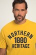 T-shirt, halflange mouwen, NORTHERN-print, wash-out jersey