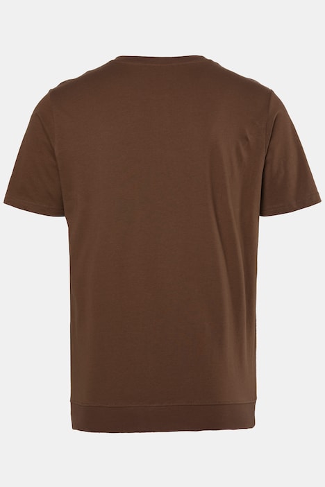 JP 1880 Henley, Buik-Fit, korte mouwen, ronde hals, tot 8XL