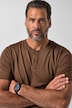 JP 1880 Henley, Buik-Fit, korte mouwen, ronde hals, tot 8XL