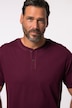 JP 1880 Henley, Buik-Fit, korte mouwen, ronde hals, tot 8XL