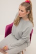Pullover, oversized, Rippstrick, Rundhals, Langarm