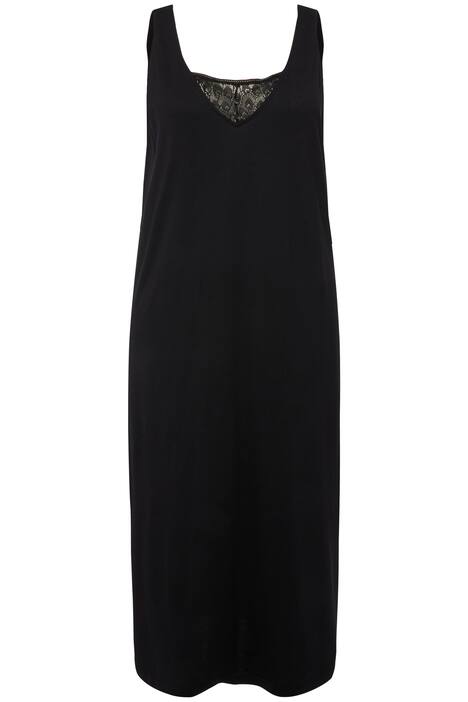 Noční košile, krajka, výstřih do V, bez rukávů, směs modalu