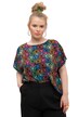Halenkové tričko, oversize, potisk leopardích hlav, kulatý výstřih
