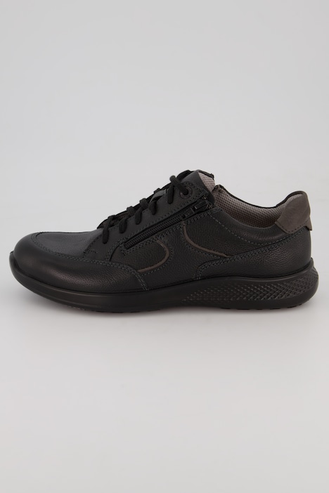 Styring pulver Forbigående Lav sko, fra Jomos, med lynlås, ekstra bred, ægte læder, op til str. 50 |  flere sko | Sko