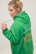 Hoodie, oversized, Kapuzen Sweater, Rücken Print, Langarm