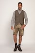 Gilet en tweed de costume bavarois, laine mélangée et motif Salt & pepper. Dos en maille