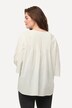 Eco Cotton Pintuck 3/4 Sleeve A-Line Blouse