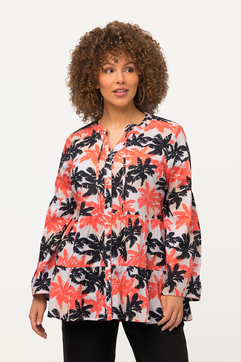 Große Größen Tunika, Damen, orange, Größe: 42/44, Baumwolle, Ulla Popken