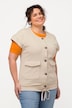 Sweatweste, Utility-Stil, Rundhals, ärmellos, Biobaumwolle