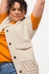 Sweatweste, Utility-Stil, Rundhals, ärmellos, Biobaumwolle