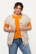 Sweatweste, Utility-Stil, Rundhals, ärmellos, Biobaumwolle