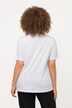 T-shirt, gestreept borstzakje, ronde hals, korte mouwen