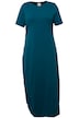Žerzejové maxi šaty, kulatý výstřih, krátké rukávy, biobavlna