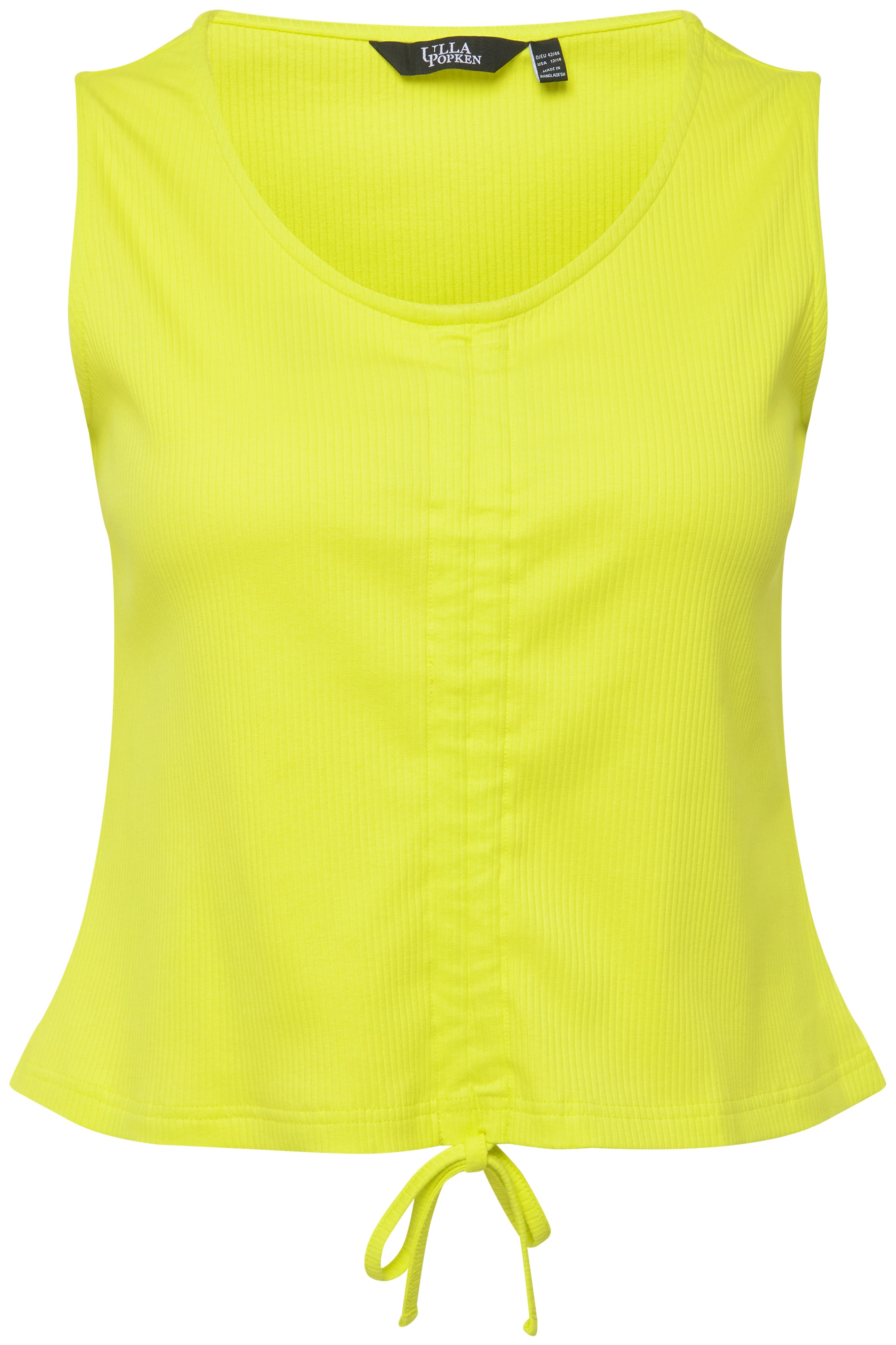Ulla Popken Damen große Größen Top Rippjersey Slim V Ausschnitt ärmellos 818776