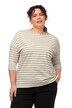 Tričko, proužky, kulatý výstřih, 3/4 rukávy, biobavlna