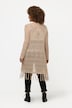 Longline Open Knit Crocheted-Look Layering Cardigan