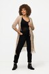 Longline Open Knit Crocheted-Look Layering Cardigan
