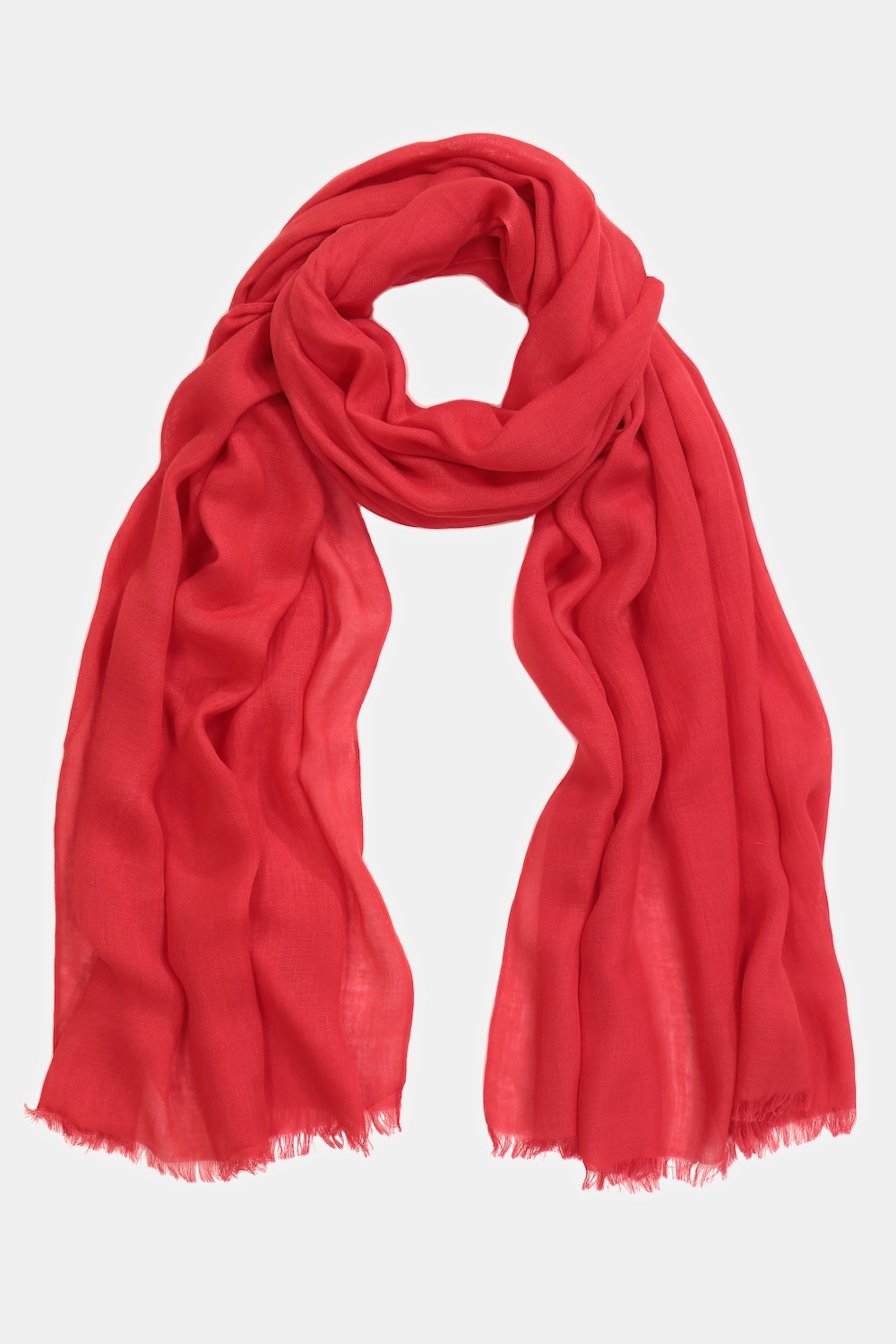 Grote Maten sjaal, Dames, rood, Maat: One Size, Viscose, Ulla Popken