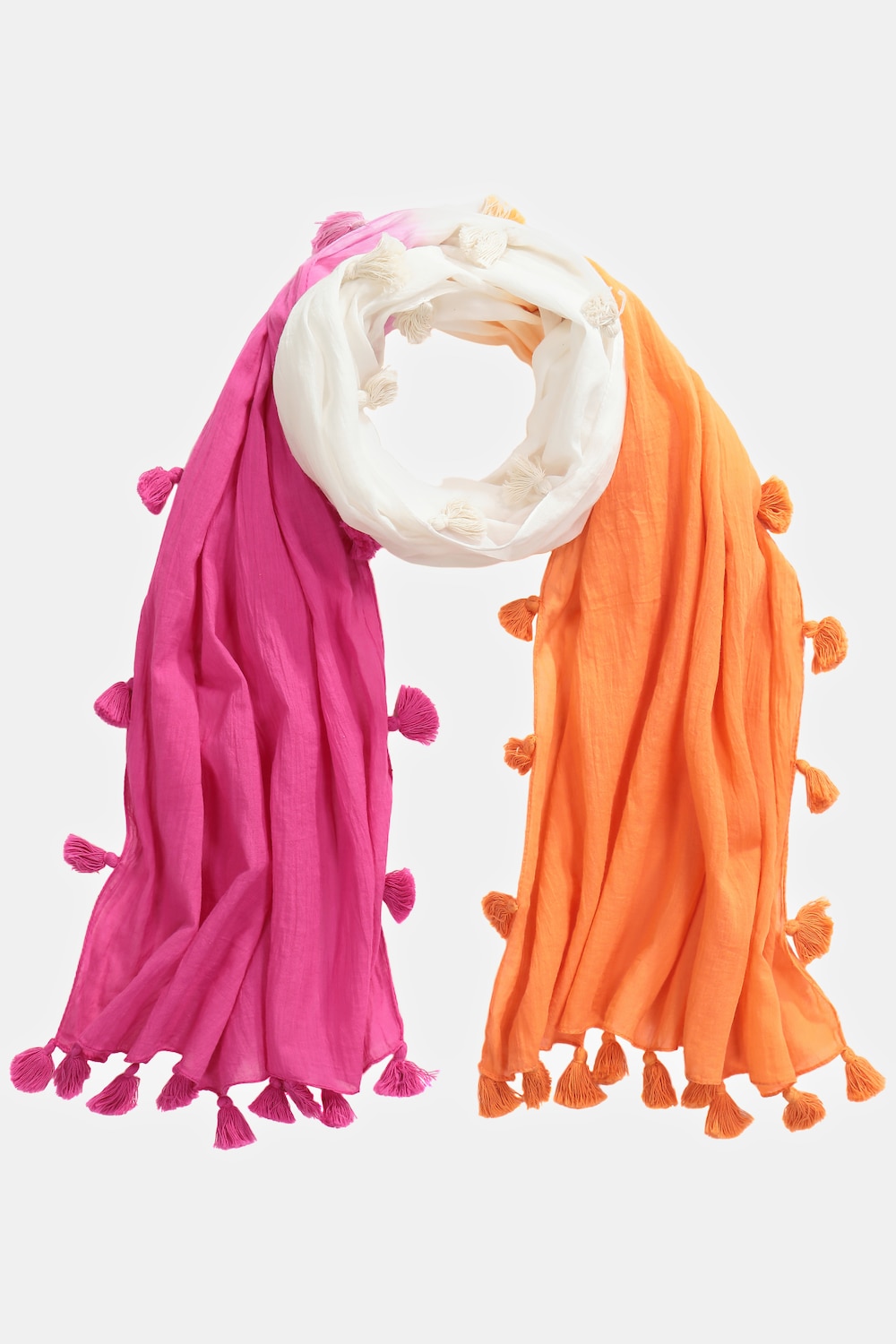 Grote Maten sjaal, Dames, roze, Maat: One Size, Katoen, Ulla Popken