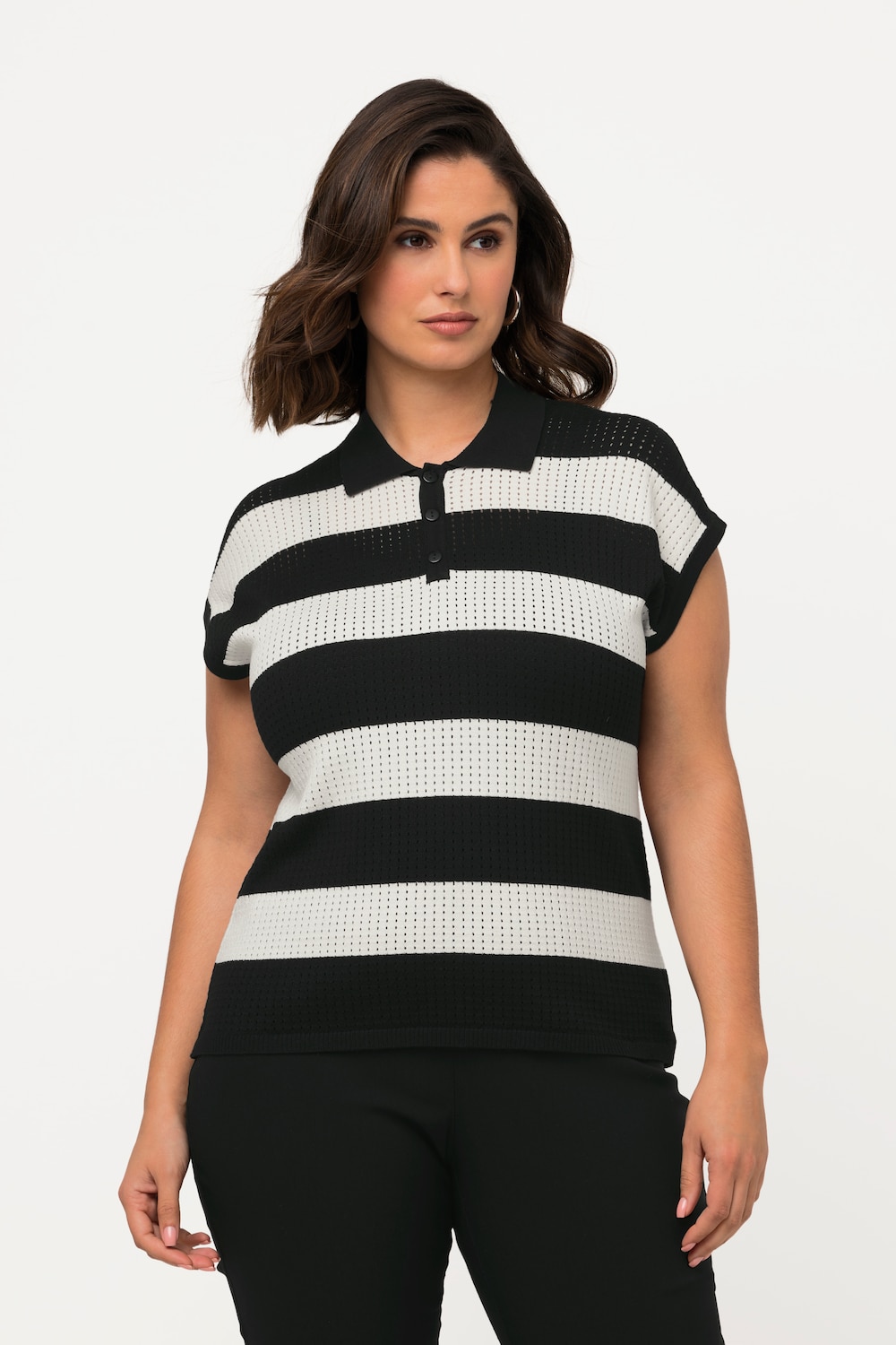 Thumbnail - Große Größen Pullunder, Damen, schwarz, Größe: 50/52, Viskose/Synthetische Fasern, Ulla Popken