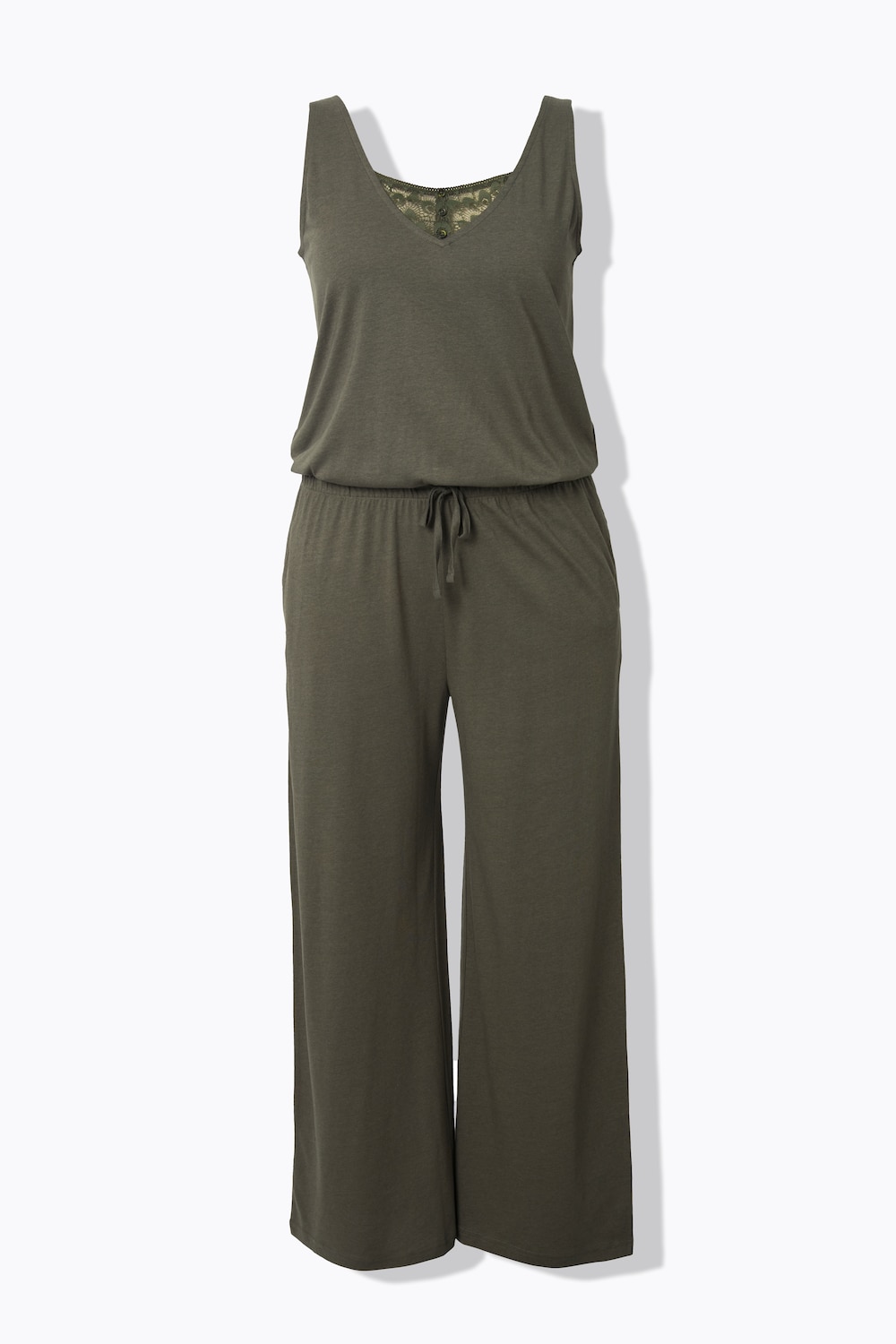 Große Größen Jumpsuit, Damen, braun, Größe: 50/52, Baumwolle/Synthetische Fasern, Ulla Popken