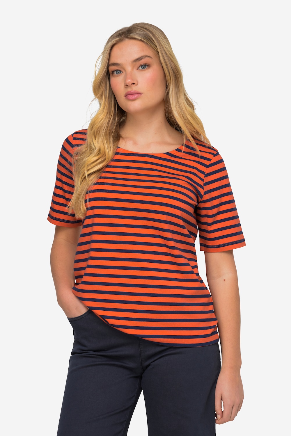 Große Größen T-Shirt, Damen, rot, Größe: M, Baumwolle, LAURASON