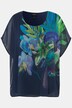 Sheer Layered Orchid and Toucan Print Blouse