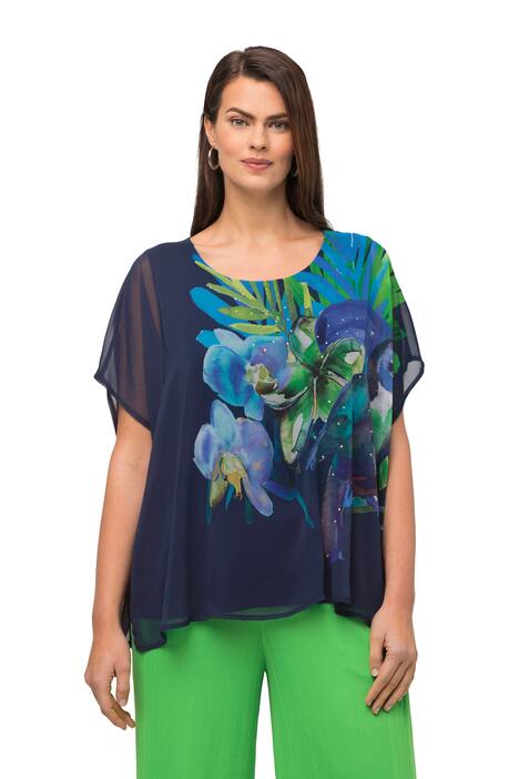 Halenka, dvouvrstvá, tukan, kulatý výstřih, krátké rukávy