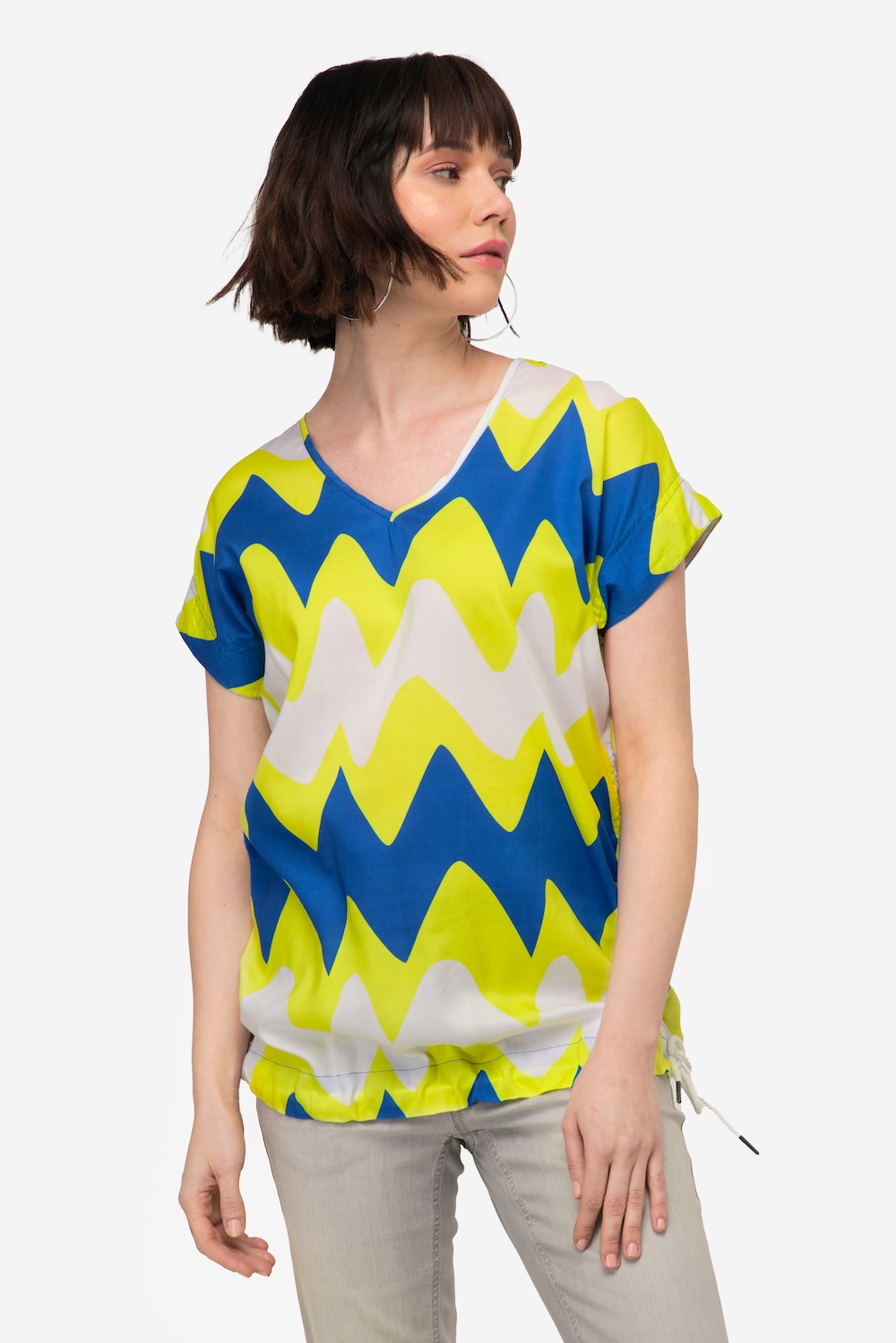 Große Größen Bluse, Damen, grün, Größe: L, Synthetische Fasern, LAURASON