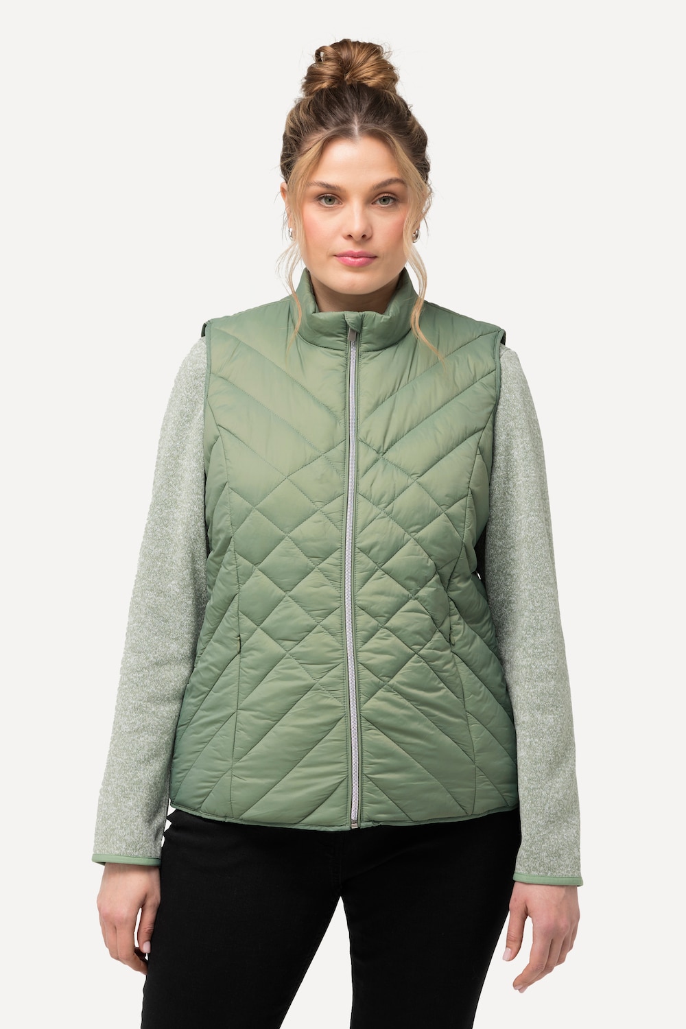 Große Größen HYPRAR Steppweste, Damen, grau, Größe: 42/44, Polyester, Ulla Popken