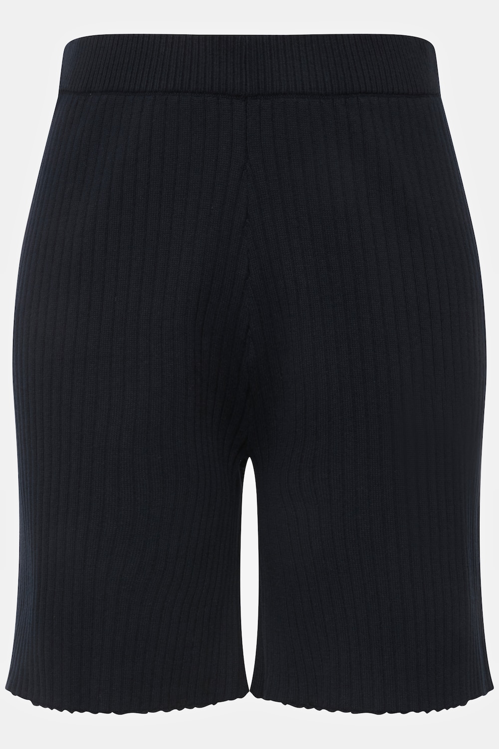 Stora storlekar Stickade shorts, Dam, blå, storlek: 54/56, Bomull, Ulla Popken