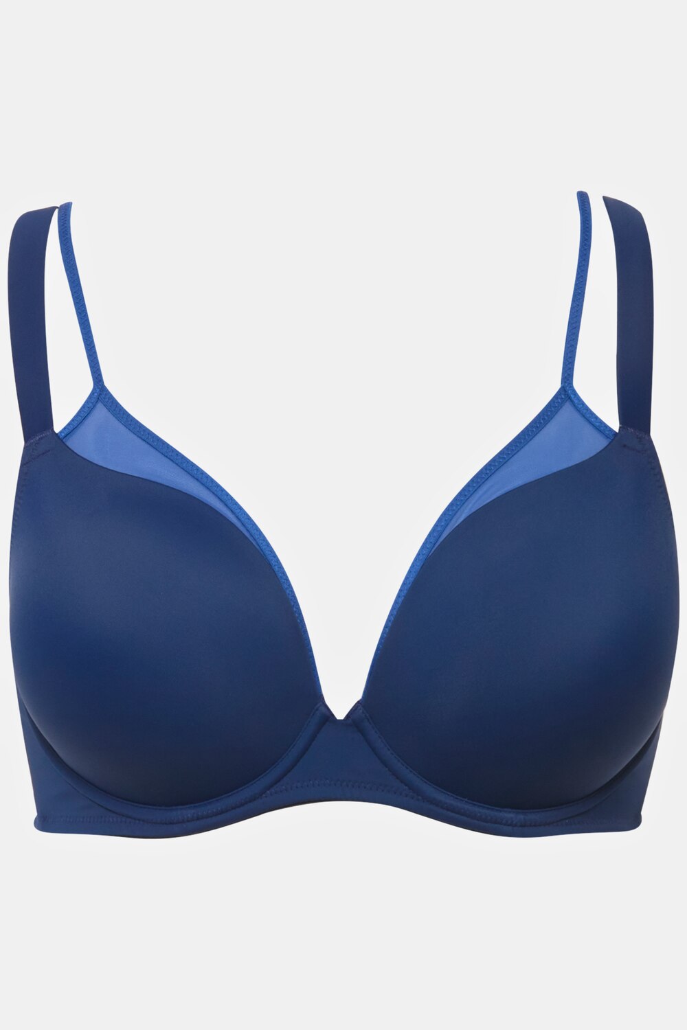 Grote Maten beugelbeha, Dames, blauw, Maat: 95B, Synthetische vezels/Elastaan, Ulla Popken