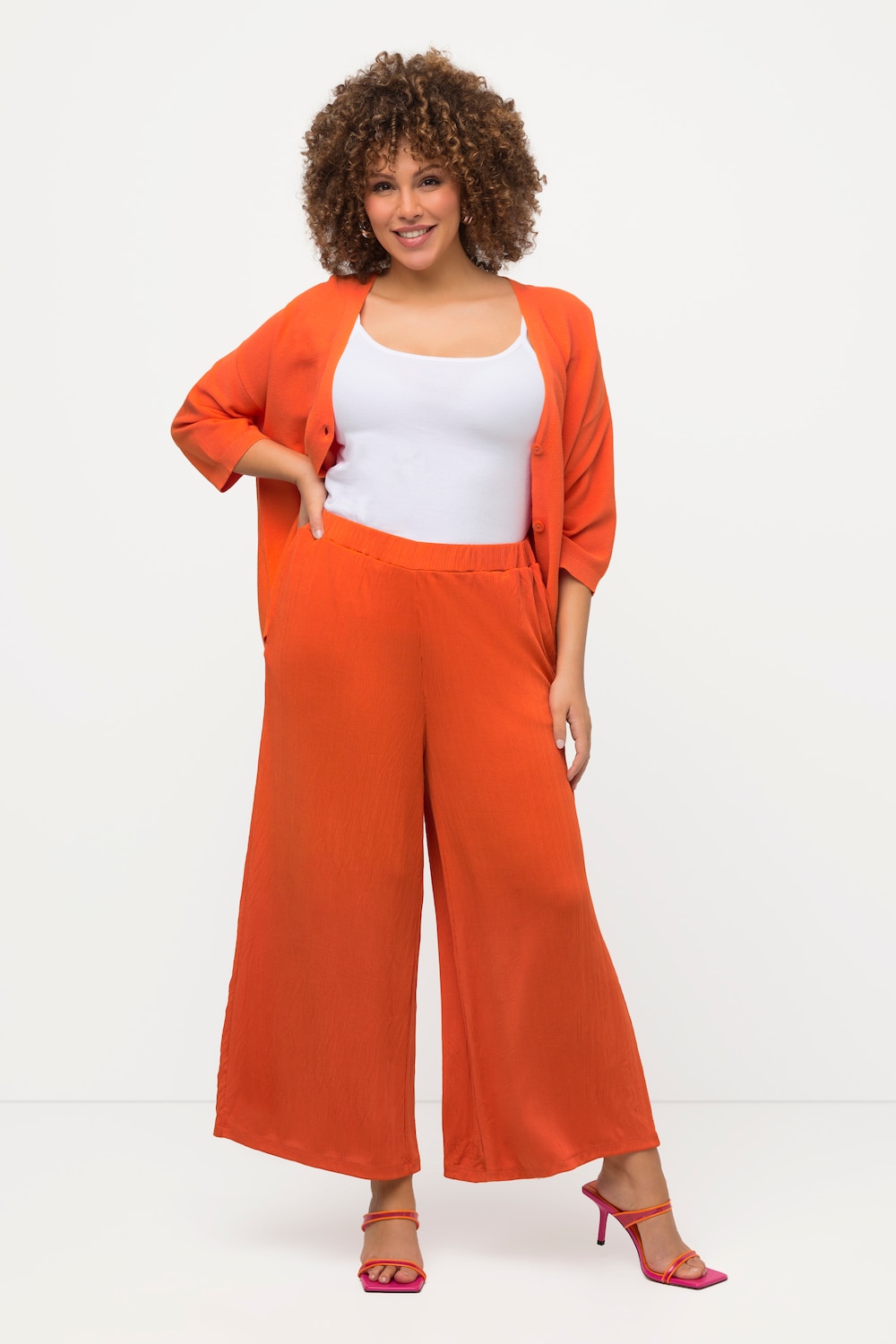 Grote Maten culotte, Dames, rood, Maat: 42/44, Polyester, Ulla Popken