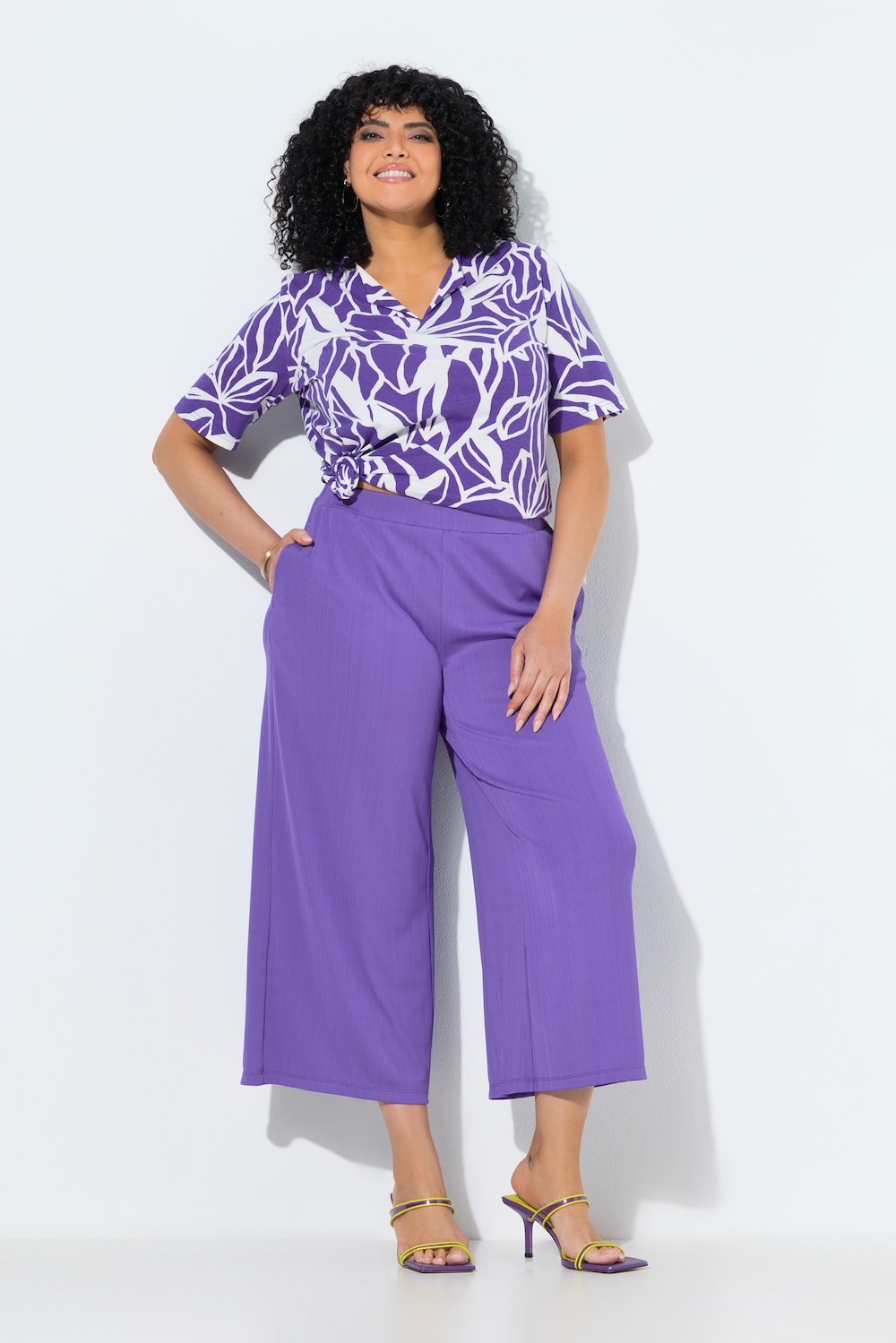 Culotte, Struktur, wadenlang, gerades Bein, Elastikbund