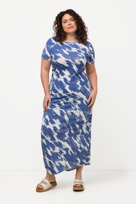 Eco Cotton Round Neck Short Sleeve Maxi Dress | Midi Dresses | Dresses