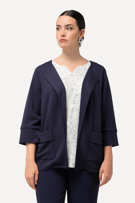 Open Shape Jersey Blazer