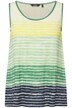 Top, batikované pruhy, A střih, kulatý výstřih, bez rukávů