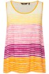 Top, batikované pruhy, A střih, kulatý výstřih, bez rukávů