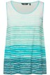Top, batikované pruhy, A střih, kulatý výstřih, bez rukávů