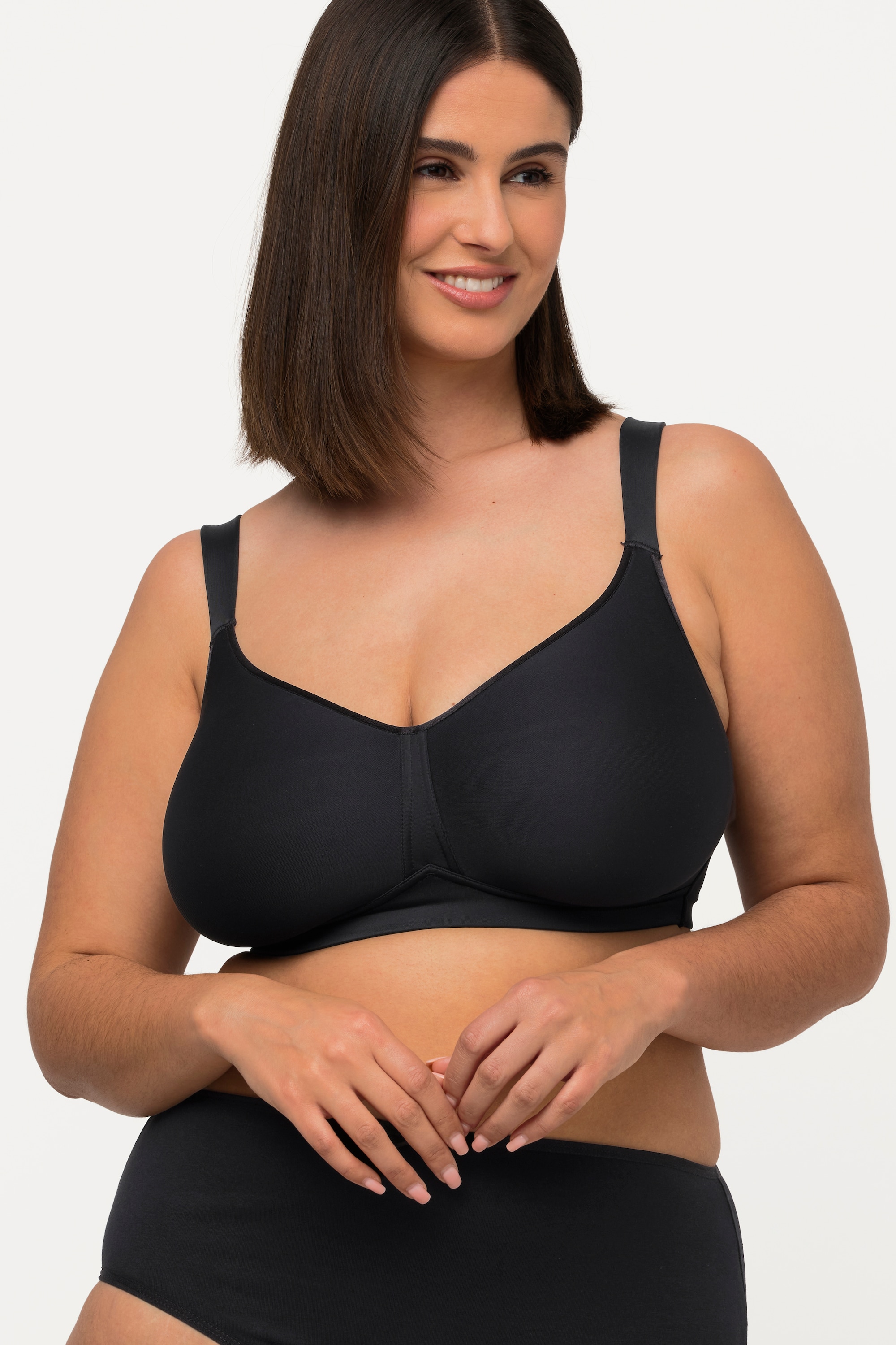 Ulla Popken Damen große Größen BH Spacer Cups ohne Bügel Mikrofaser