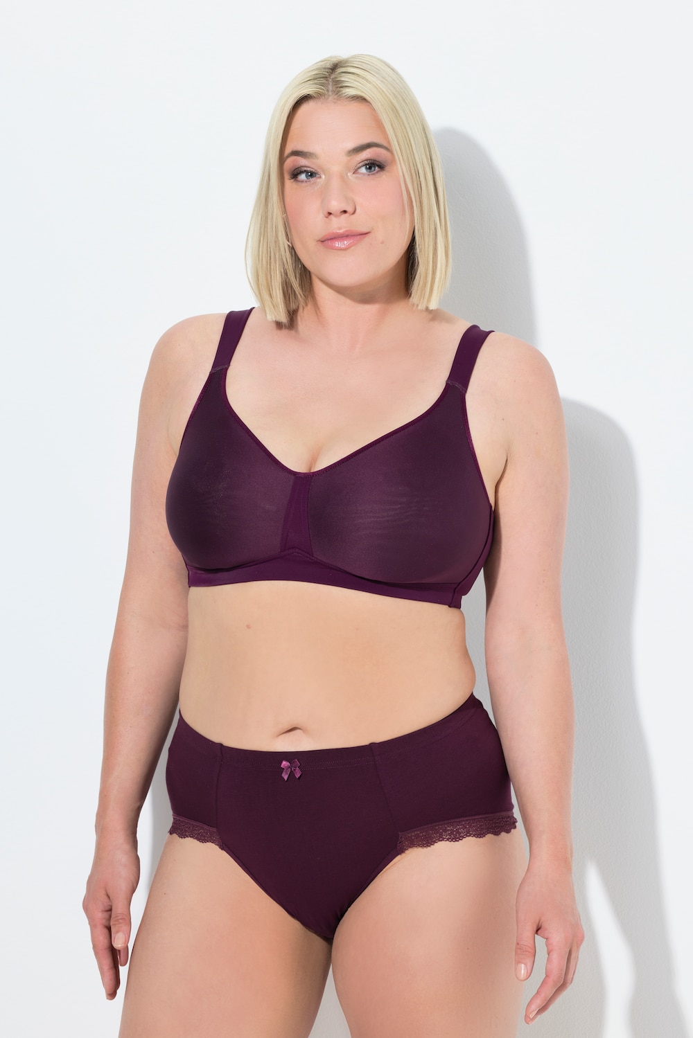 Große Größen BH, Damen, lila, Größe: 115C, Synthetische Fasern/Elasthan, Ulla Popken