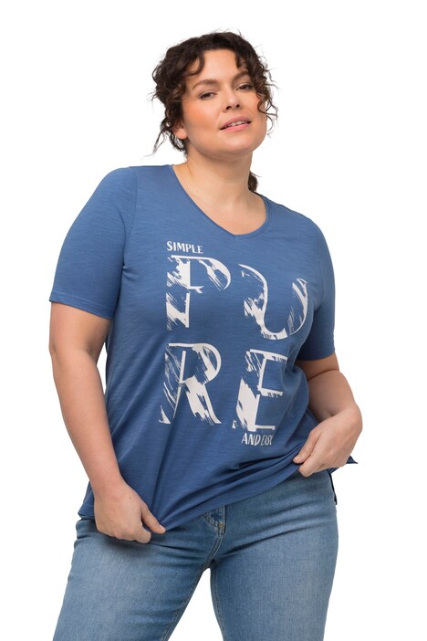 Tričko, PURE, výstřih do V, krátké rukávy, biobavlna