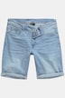 Bermuda ventre confort en jean. 5 poches. Matière ultra-stretch