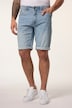 Bermuda ventre confort en jean. 5 poches. Matière ultra-stretch